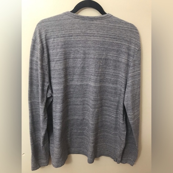 MICHAEL Michael Kors Mens Cotton Space Dye Grey Long Sleeve Henley Sweater XL - Picture 8 of 12